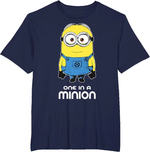 Vista 65 de Despicable Me Camiseta estampada Minions Bob One in A Minion Negro