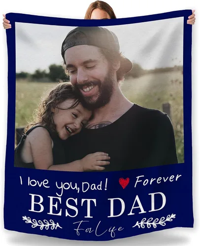 Vista 25 de Artsadd Manta personalizada con fotos, nombre, fotos personalizadas, regalos personalizados para adultos, mamá, papá, hija, bebé, mejor amigo