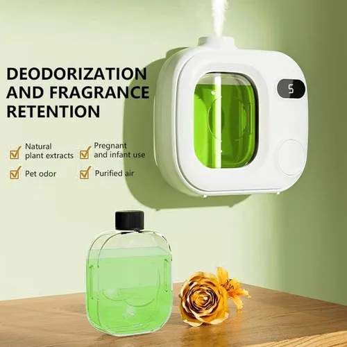 Vista 7 de Difusor de aceite esencial sin agua, difusor inteligente de aceite esencial para habitaciones grandes, baños, hoteles y oficinas, difusor de aroma