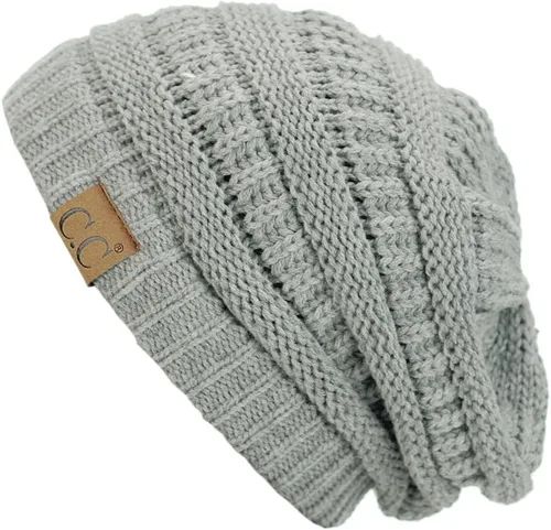 Vista 112 de C.C Trendy Warm Chunky Soft Stretch Cable Knit Beanie
