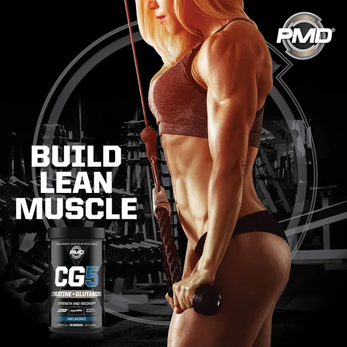 Vista 8 de PMD Sports Ultra Pump Fuel Insanity - Pre entrenamiento - Cherry Bombsicle (30 porciones) Sports CG5 Premium Creatina y L-Glutamina en polvo