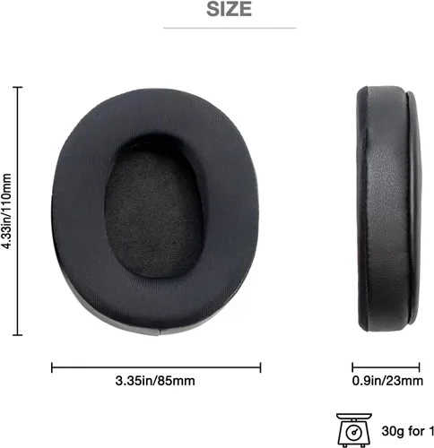 Vista 3 de Almohadillas para auriculares de aviación con gel refrescante y espuma viscoelástica compatibles con Bose A20 A10 Refresh Kit con 1 par