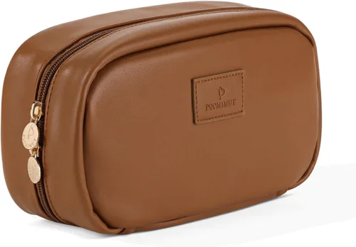 Vista 12 de Pocmimut Bolsa de maquillaje, bolsa de maquillaje plana abierta, accesorios para automóvil, organizador de artículos esenciales de viaje