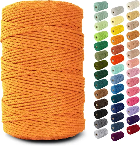 Vista 157 de Nook Theory Hilo de macramé de 3mm 109 yardas - Cuerda de macramé suave de 4mm, 5mm perfecta para nudos - Suministros de macramé para colgadores