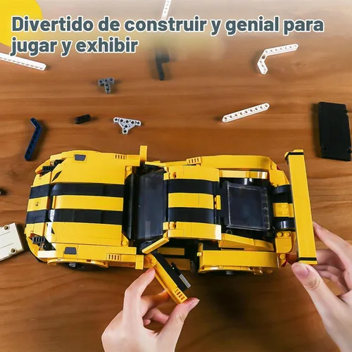 Vista 5 de Mould King 10046 Kits de Bloques de Construcción de Supercoches, Sets de Construcción de Modelos de Coches Dodge Viper, Regalo MOC de Coche