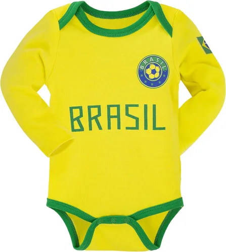 Vista 11 de Cnins Body deportivo para bebé, de manga larga, con temática de fútbol, unisex, para bebés de 0 a 18 meses