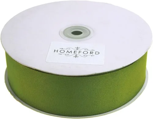 Vista 137 de Homeford Cinta de grogrén macizo, 50 yardas (1-1/2 pulgadas, oro antiguo)