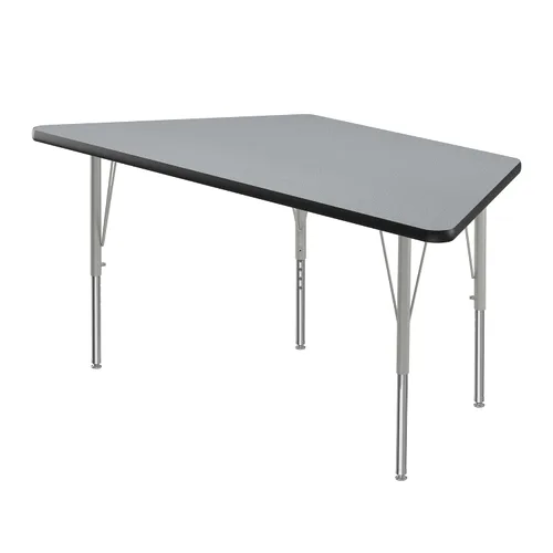Vista 72 de Correll - Mesa de actividades rectangular Econoline de 30 x 60 pulgadas, parte superior de melamina de granito gris, altura ajustable