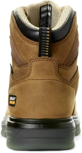 Vista 5 de ARIAT Botas de trabajo Turbo de 6" impermeables con punta de carbono para hombre - Botas de cuero duraderas