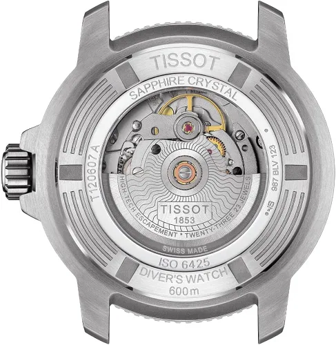 Vista 5 de Tissot Seastar PRO 2K PW80 SS BR Aqua IND Gris Mecánico