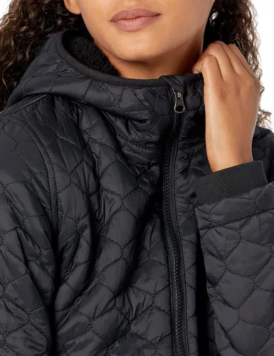 Vista 3 de Tienda Essentials - Chaqueta acolchada con capucha y forro de sherpa resistente al agua para mujer