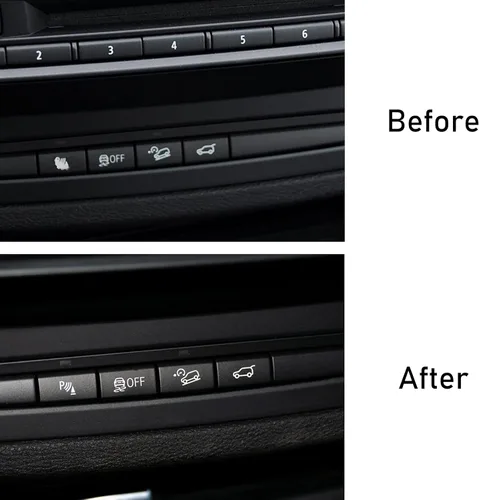 Vista 2 de Jaronx Compatible con la cubierta del botón del sensor de radar de estacionamiento BMW, reemplazo del botón del interruptor del sensor de radar