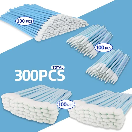 Vista 7 de Kit de hisopos de limpieza de espuma multiusos – Esponja de esponja sin pelusa para cámara, pistola, impresora de inyección de tinta, lente óptica