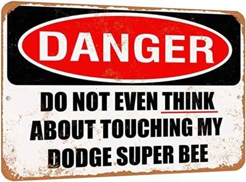 Vista 8 de TCHPAX 12X8 - Letrero de metal de aluminio de aspecto vintage - pulgadas - No toques mi Ford Brno ASpictureSHOW-bb-01