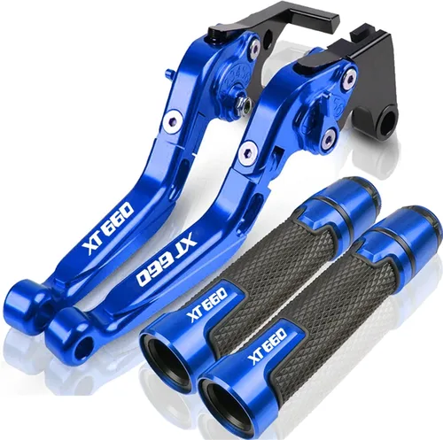 Vista 14 de Para Yamaha XT660 XT660X XT660R XT660Z 2004-2020 Palancas de embrague de freno extensibles plegables para motocicleta, embrague de freno ajustables