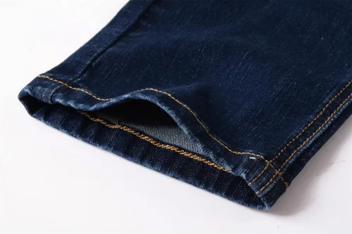 Vista 6 de ZLZ Jeans rasgados y desgastados para hombre, corte delgado, diseño de moda para hombre, pantalones de mezclilla destruidos, ajuste elástico
