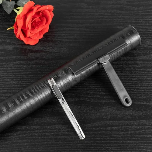 Vista 27 de Papel de contacto de madera azul oscuro despegar y pegar, papel tapiz engrosado sin rasgaduras, adhesivo de vinilo, autoadhesivo impermeable