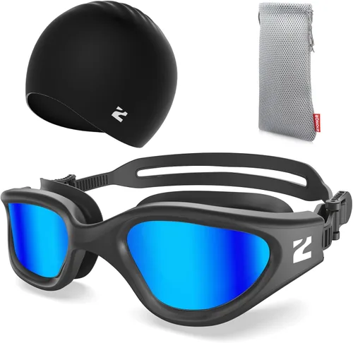 Vista 19 de ZIONOR Gafas de natación para adultos, G1 Air con protección UV antivaho y a prueba de fugas, ajuste cómodo para adultos, hombres y mujeres, incluye