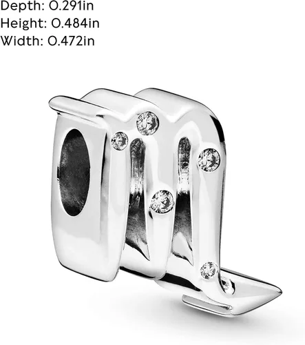 Vista 5 de PANDORA Joyería brillante con circonita cúbica del zodiaco Escorpión en plata de ley Metal Circonita cúbica