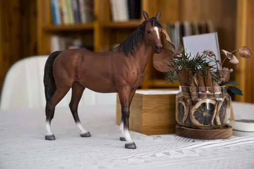 Vista 7 de Hi-Line - Caballo de pie para regalo, color marrón
