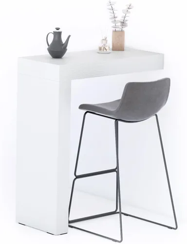 Vista 61 de Mobili Fiver Evolution - Mesa alta de bar de cocina fabricada en Italia Ahorra Espacio, Mesa de altura de mostrador montada en la pared para 1