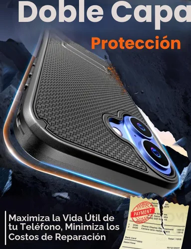 Vista 3 de Funda diseñada para iPhone 16 con funda de clip para cinturón