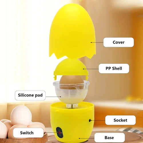 Vista 2 de Golden Egg Maker, agitador eléctrico para huevos dorados duros (amarillo)