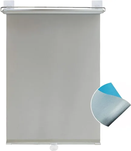 Vista 22 de Persianas inalámbricas con ventosas, persianas opacas para cubrir ventanas, persianas enrollables retráctiles, cortinas de automóvil sin Negro