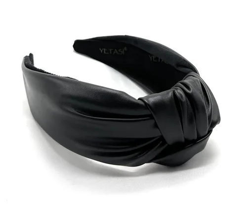 Vista 11 de Diademas de cuero para mujer, marfil elegante durante todo el año, para usar todo el día. Bandas para la cabeza para mujeres adultas y mujeres