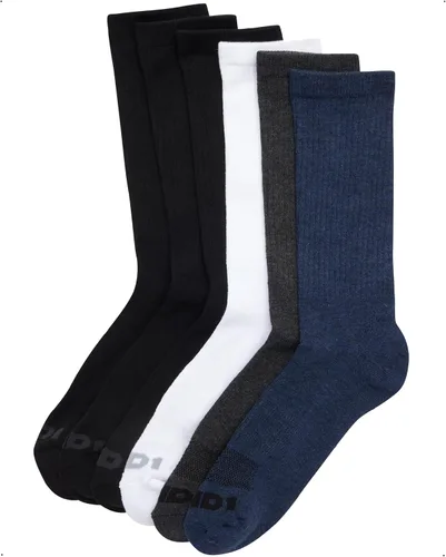 Vista 3 de AND1 Calcetines tipo tripulación para hombre - Paquete de 12 calcetines deportivos acolchados de alto rendimiento que absorben la humedad y son