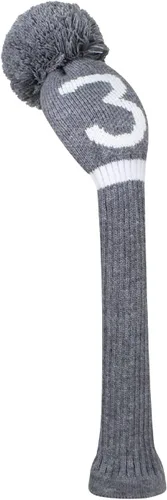 Vista 8 de Scott Edward Cubierta de palo de golf de punto gris para madera de conductor (460 cc) madera de calle e híbrida/UT con número grande blanco 1/3/4/5