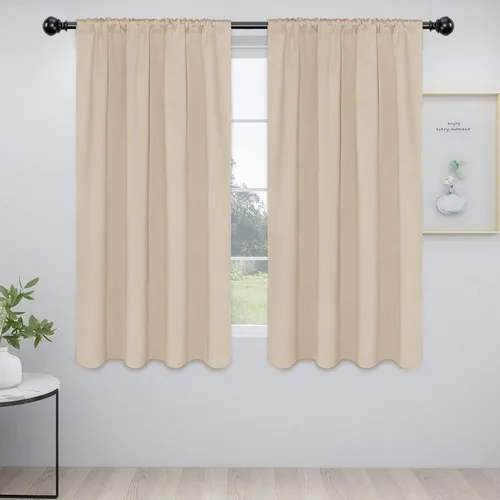 Vista 92 de Easy-Going - Cortinas opacas con bolsillo para varilla para dormitorio, cortinas de ventana para oscurecer la habitación para sala de estar