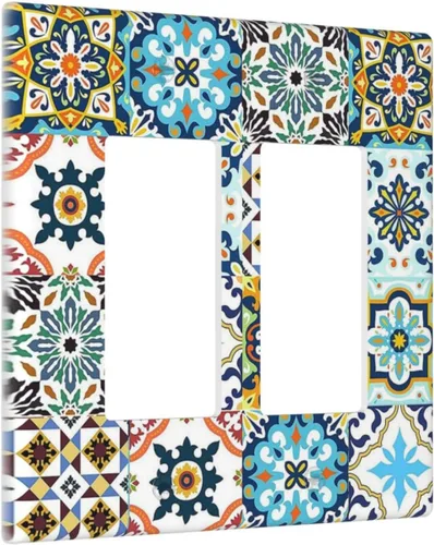 Vista 11 de Cubiertas Decorativas para Placas de Interruptor Diente de León Azul Rústico Citas Inspiradoras Casa de Campo Tablón de Madera Gris 1 Gang Cubierta