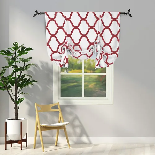 Vista 60 de Melodieux - Cortinas de bolsillo de moda marroquí para cocina, cafetería o baño, pequeñas ventanas