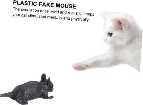 Vista 5 de 10Pcs Halloween Simulation Mouse Realistic Plastic Prank for Parties Scary Decorations and Fun Lightweight and Reusable for Haunted Houses and Events