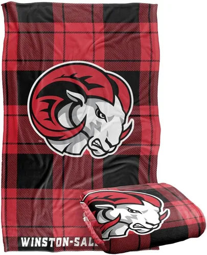 Vista 268 de LOGOVISION St John's University Campus Plaid Spirit Silky Touch Manta súper suave 36 x 58 pulgadas