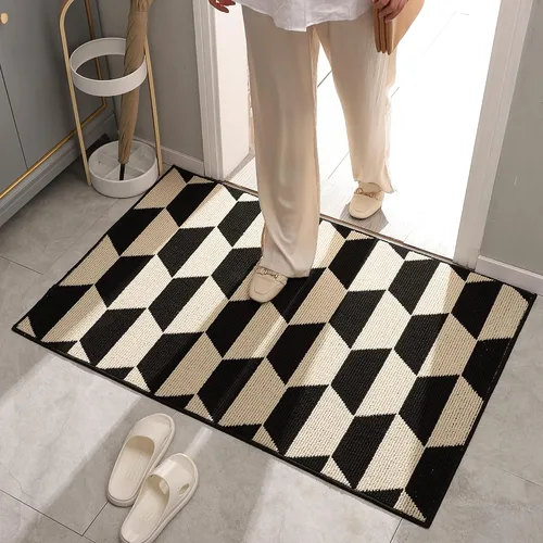 Vista 23 de GRANNY SAYS Tapete para puerta, de 32 x 20 pulgadas, tapete de bienvenida para exteriores, antideslizante, absorbe la suciedad para la entrada