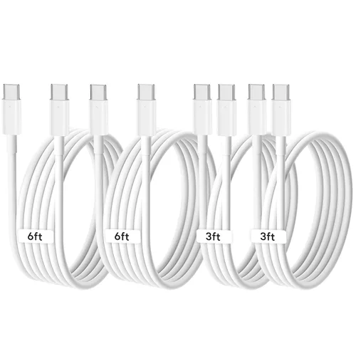 Vista 8 de DFLASHS Paquete de 4 cables USB C de carga rápida de 60 W para iPhone