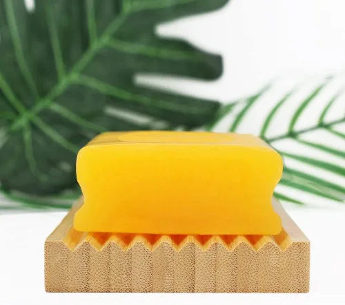 Vista 4 de Jabonera de bambú – Protector de jabón – Jabonera de madera de bambú natural con bandeja de drenaje para ducha, baño, bañera, cocina, prolonga