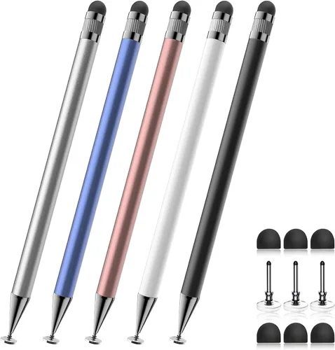 Vista 11 de Bopomofo Stylus (5 Pcs), lápiz óptico 2 en 1 para pantalla táctil, lápiz