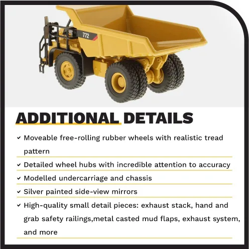 Vista 10 de Diecast Masters Caterpillar 772 Off Highway Truck HO Series Vehículo (85261)