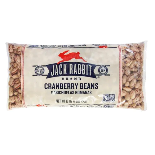 Vista 2 de Jack Rabbit Cranberry / Frijoles romanos (paquete de 3) bolsas de 16 onzas