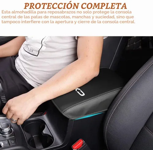 Vista 3 de Cubierta para Reposabrazos de Coche Impermeable Cubiertas de Almohadilla de Consola Central Resistente a Rayones Protección Completa Protector