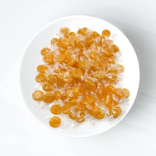 Vista 3 de Caramelos duros de caramelo, discos envueltos individualmente, 1 libra, paquete de 1