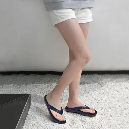 Vista 6 de KuaiLu - Sandalias para mujer, cómodas, buenas para fascitis plantar, buen soporte del arco, estilo pata de gallo, para interior o exterior en verano