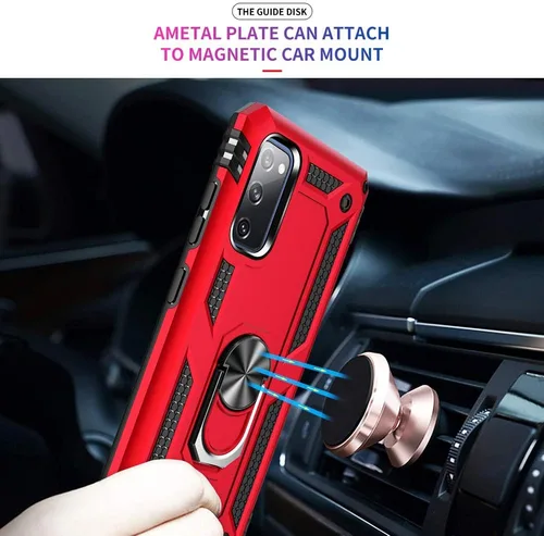Vista 7 de Funda compatible con Samsung Galaxy S20 FE con protector de pantalla HD, grado militar, prueba de caídas de 16 pies, anillo, a prueba de golpes
