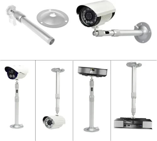 Vista 6 de HIHELO Trípode para proyector Proyector ajustable de 360 grados Soporte de montaje en techo Soporte de proyector de pared Soporte de DJ de metal