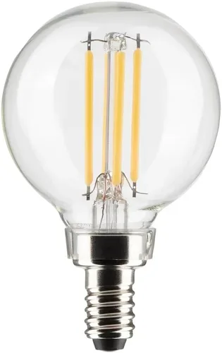 Vista 2 de Satco Bombillas LED E12 de 5.5 W, 4000 K, clasificación de 15000 horas, regulables