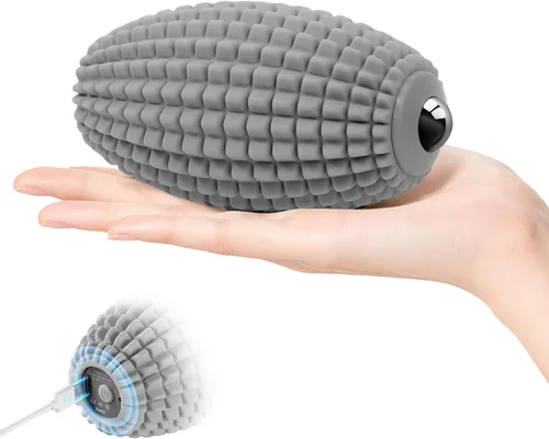 Vista 8 de Pelota de masaje vibratoria para recuperación muscular, bola de masaje miofascial de silicona, alivio de fascitis plantar, liberación de cadera