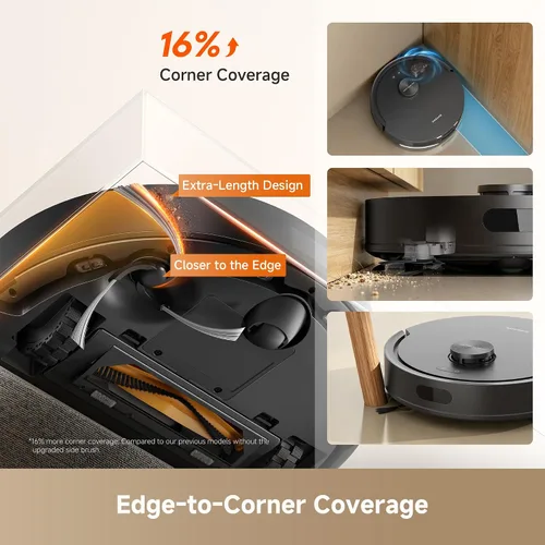 Vista 5 de [Usado] dreame Robot aspirador y trapeador D20 Air Plus, succión potente de 20,000